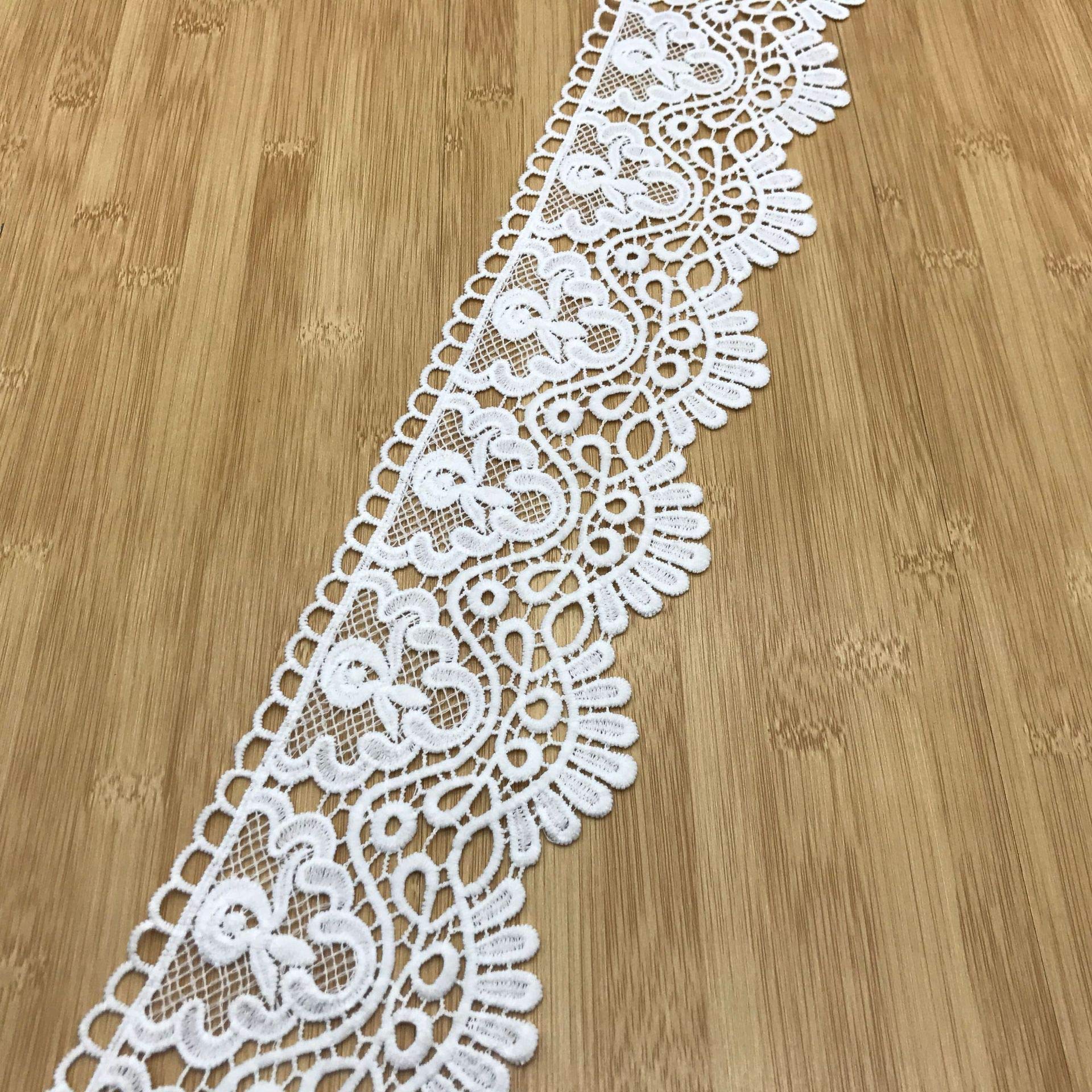 Amazon.co.jp: Venise Edging コットンレーストリム 美しいフラワー